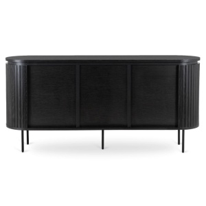 COMODA LIVING 160CM, ARTIM MEBLE, CU 3 USI, REALIZATA DIN MDF, CULOARE NEAGRA, STIL MODERN - Img 5