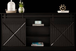 COMODA LIVING, CAMA-GRANERO-KOM-CZ/CZ 160CM, DIN PLACI LAMINATE SI MDF, DESIGN INDUSTRIAL - Img 5