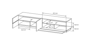 COMODA LIVING RTV CU LED INLINE 180 - DESIGN MODERN - Img 3