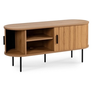 COMODA TV 120CM, ARTIM MEBLE, CU 2 USI, REALIZATA DIN MDF, CULOARE STEJAR, STIL MODERN - Img 3