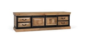 COMODA TV, ARTIM 1908, DIN LEMN DE MANGO SI METAL, DESIGN INDUSTRIAL, ARTIM GROUP SELECTION - Img 3