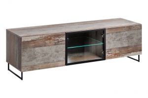 COMODA TV, PLANK, CU ILUMINARE LED, CW PN RTV, STIL VINTAGE, ASM