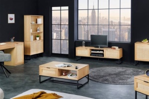 COMODA TV, STIL RETRO, WIENER 160CM, DIN FURNIR SI METAL, COD 41610 - Img 2