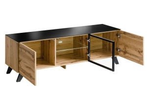 COMODA TV THIN, CU ILUMINARE LED, WT THR, STIL MODERN, ASM - Img 2