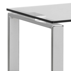 CONSOLA/BIROU KATRINE, 110 CM, DIN METAL SI STICLA, STIL MODERN, B2 - Img 4