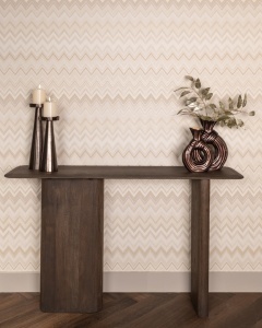 CONSOLA, CASTELLO 130CM, REALIZATA DIN LEMN DE STEJAR, CULOARE MARO, DESIGN DEOSEBIT, RICHMOND INTERIORS