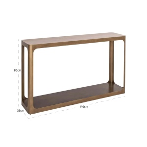 CONSOLA CLARIDGE 213816, CONFECTIONATA DIN METAL, CERAMICA SI STICLA, CULOAREA BEJ/NISIPIU/NEGRU, STIL MODERN - Img 7
