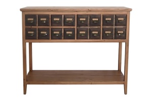 CONSOLA, STIL RETRO, HERITAGE 125CM, LEMN DE PIN SI METAL, ARTIM GROUP SELECTION