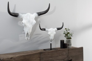 DECORATIUNE 70CM, EL TORO, COD 37914, ALB/NEGRU, STIL VINTAGE - Img 4