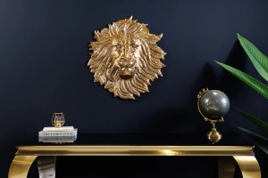 DECORATIUNE PERETE, LION, 35CM, METAL, CULOARE AURIE, ARTIM GROUP SELECTION