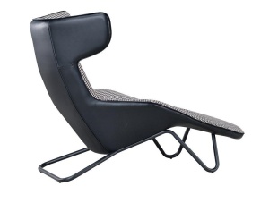 DIVAN CONFECTIONAT DIN PIELE ECOLOGICA SI METAL, VITA, STIL MODERN - Img 4