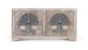DULAP 180CM, 2180, LEMN DE MANGO, SCULPTAT MANUAL, ARTIM GROUP SELECTION