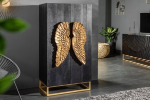 DULAP/BUFET ANGEL, 140CM, DIN LEMN MASIV DE MANGO SI METAL, CU ORNAMENTE DEOSEBITE, ARTIM GROUP