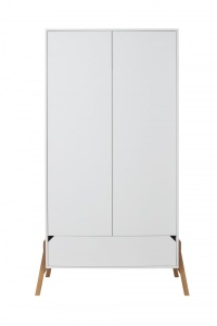 DULAP CU 2 USI PENTRU CAMERA BEBELUSI LOTTA ALB DESIGN SCANDINAV BA - Img 2