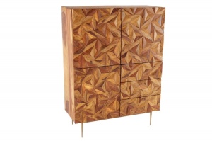 DULAP DIN LEMN, 3D, 140CM, DIN LEMN SI METAL, REALIZAT MANUAL, ARTIM GROUP SELECTION - Img 6
