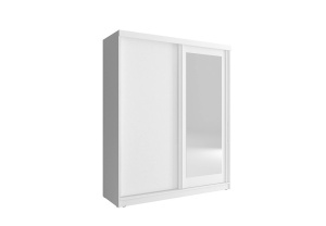 DULAP DORMITOR CU OGLINDA ALASKA 200 ALB DESIGN MODERN PSK - Img 2