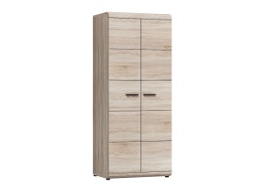 DULAP DORMITOR LINK 80 STEJAR SONOMA - DESIGN MODERN - Img 1