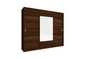 DULAP DORMITOR WIKI 250 STEJAR SONOMA CIOCOLATIU DESIGN MODERN PSK