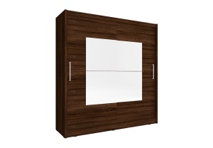 DULAP DORMITOR WIKI IX 180 STEJAR SONOMA CIOCOLATIU DESIGN MODERN PSK - Img 1