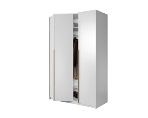DULAP DORMITOR XELO 140 ALB/STEJAR - DESIGN MODERN - Img 4