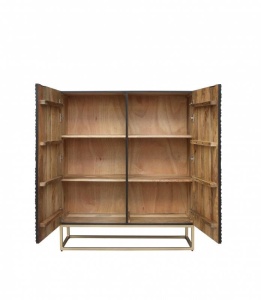 DULAP LIVING 120CM, ZEN, LEMN DE MANGO SI CADRUL DIN METAL, ARTIM GROUP COLLECTION - Img 3