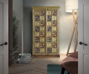 DULAP LIVING 180CM, ARTIM 1277, DIN LEMN DE SALCAM, STIL ETNIC, ARTIM GROUP SELECTION