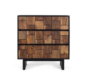 DULAP LIVING 80CM, COD 2283, LEMN DE MANGO, GINER Y COLOMER, STIL MODERN