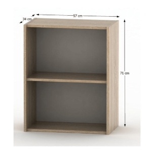DULAP TEMPO ASISTENT NEW 010, CU RAFTURI, STEJAR SONOMA, DIN DTD LAMINAT, STIL MODERN, TK - Img 2