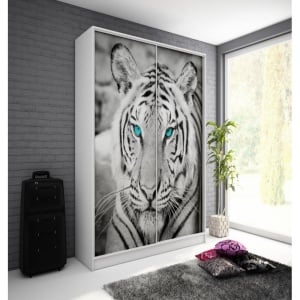 DULAP TYGRYS ALB/GRI/ALBASTRU DESIGN MODERN PSK - Img 1