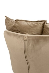 FOTOLIU BALANSOAR SWING VELVET, KHAKI, TAPITERIE DIN CATIFEA, STIL MODERN - Img 4