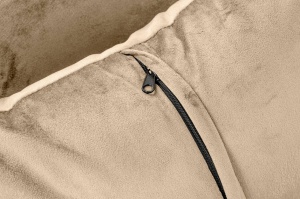 FOTOLIU CONFORTABIL CHLOE, KHAKI/AURIU, DIN CATIFEA SI METAL, STIL MODERN - Img 8