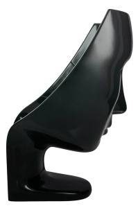 FOTOLIU CONFORTABIL NEMO FACE CHAIR, NEGRU, DIN FIBRA DE STICLA, STIL MODERN - Img 5