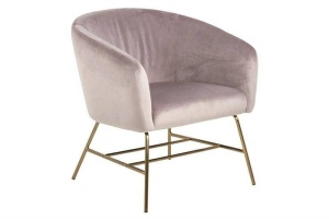 FOTOLIU CONFORTABIL, RAMSEY ROZ PRAFUIT/ALAMA, CU TAPITERIE DIN CATIFEA, STIL MODERN B2