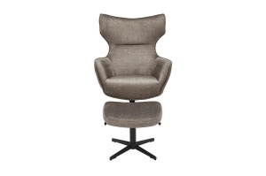 FOTOLIU CU TABURET, CLOUD ROTATIV 360 GRADE, MATERIAL TEXTIL TAUPE SI CADRUL METALIC, ARTIM GROUP SELECTION - Img 2