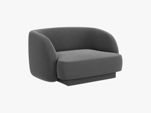 FOTOLIU MILEY, 103 CM, GRI 14, TAPITERIE DIN CATIFEA, DESIGN DEOSEBIT