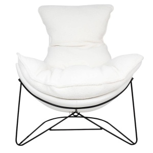 FOTOLIU OTILIA STAND TEDDY, ALB/NEGRU, TAPITERIE DIN TEXTIL PLUSAT SI PIELE ECOLOGICA, STIL MODERN, B2 - Img 5