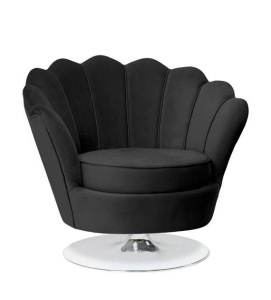 FOTOLIU PIVOTANT MUSZELKA, NEGRU/CROM, STIL MODERN
