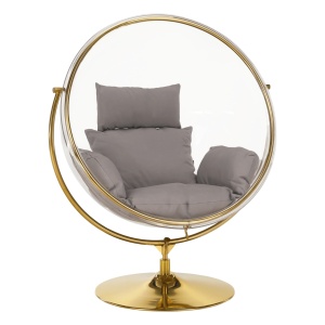 FOTOLIU RELAXARE CU PICIOR, TIP 2, ACRIL, TEXTIL SI METAL, TRANSP/AURIU/GRI, ARTIM GROUP COLLECTION