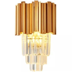 Lampă de cristal de perete aurie 312357