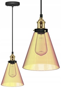 Lampa DE TAVAN SUSPENDABILA din sticla VERTO A BROWN APP043-1CP