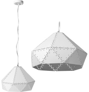 Lampa DE TAVAN SUSPENDABILA metal alb APP237-1CP