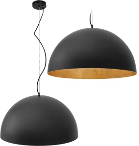 Lampă de tavan suspendată neagra 50cm APP379-1CP