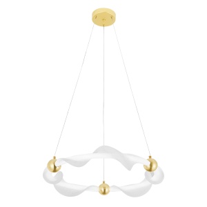 Lampa LED G010-CP WHITE/GOLD