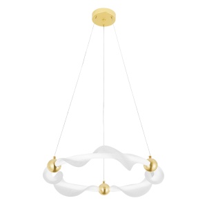 Lampa LED G010-CP WHITE/GOLD