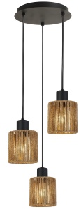 Lampă suspendată APP1820-3CPR NATURE BLACK