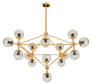 Lampă suspendată de tavan Aurie APP267-15C
