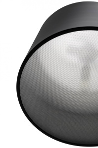 LAMPADAR CLEO, NEGRU, DIN METAL SI FIBRA DE STICLA, STIL MODERN, B2 - Img 2