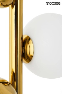 LAMPADAR CU LED-URI,VALENTINO, AURIU, DIN METAL SI STICLA, STIL MODERN, B2 - Img 3