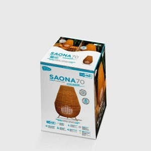 LAMPADAR DECORATIV SAONA 70 BATTERY IN&OUT, DIN IUTA NATURALA - Img 2