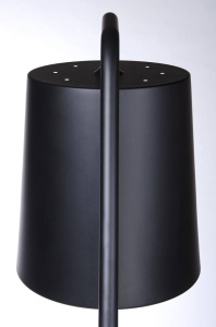 LAMPADAR FLAMING, NEGRU, DIN OTEL, STIL MODERN, B2 - Img 3